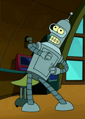 Bender-entrevista-de-trabajo-robot